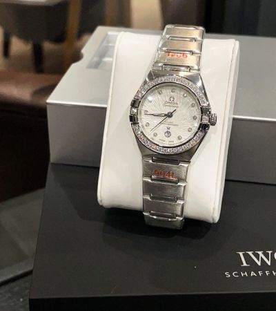 Omega 5th Constelllation 29mm Quartz/Mechanical Movement Stainless Steel 904l Factory White Dial Watch